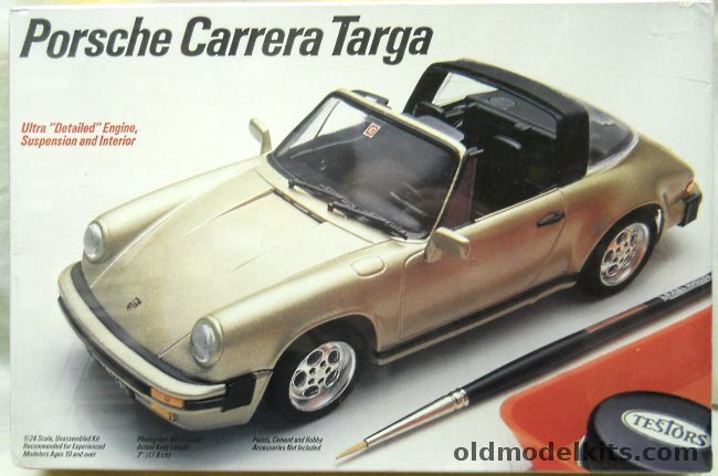 Testors 1/24 Porsche Carrera Targa Convertible, 389 plastic model kit